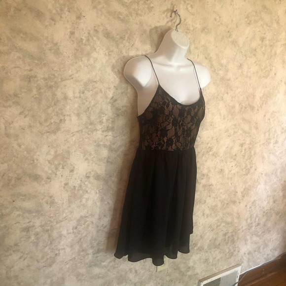 Forever 21 Spaghetti String Black Lace Dress - Picture 8 of 12
